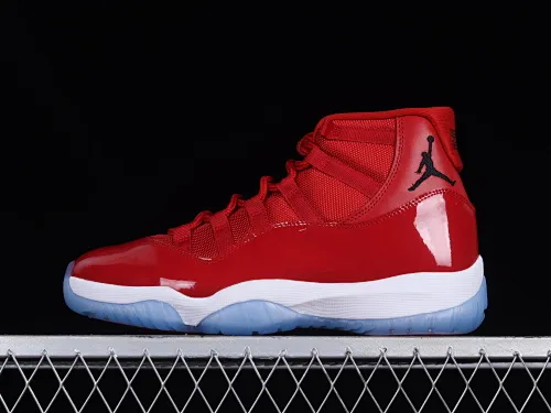 All categories Air Jordan Jordan series basketball shoes Air Jordan 11 F version Air Jordan 11 Velvet "Gym Red" AJ11 Joe 11 red Chicago Bulls genuine carbon 378037-623
